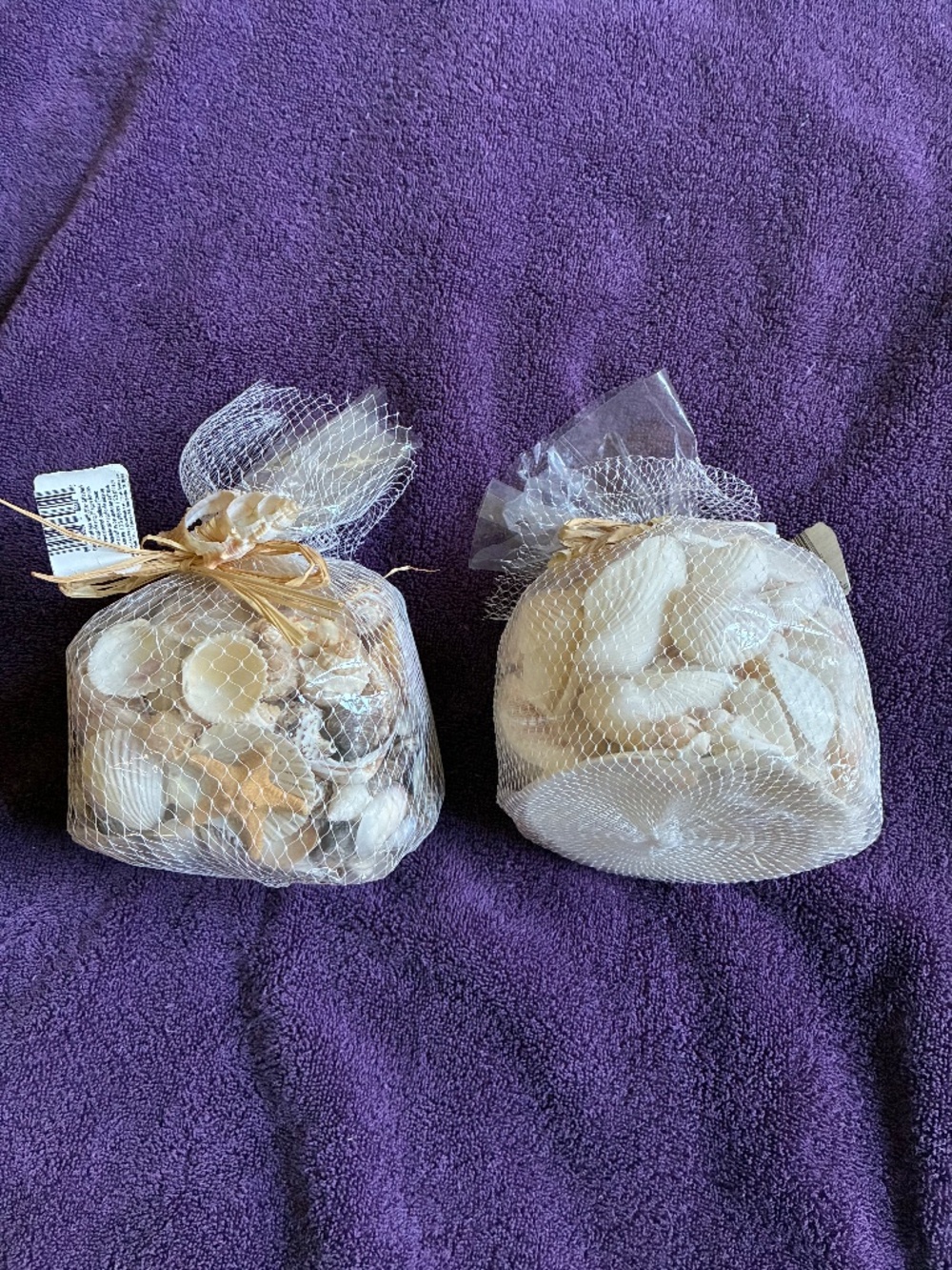 New Set of 2 Packages of Assorted Sea Shells